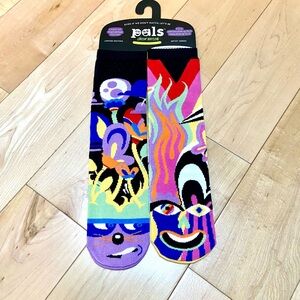 Pals and Jason Naylor's Shy & Outgoing foot friend Personality Socks adult large